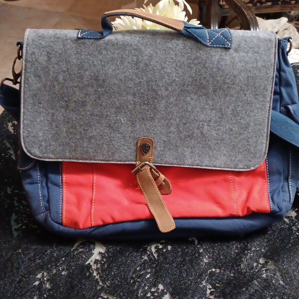 Warner Bros. Blue and Orange Messenger Bag